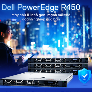Dell PowerEdge R450 Máy chủ 1U hiệu năng cao
